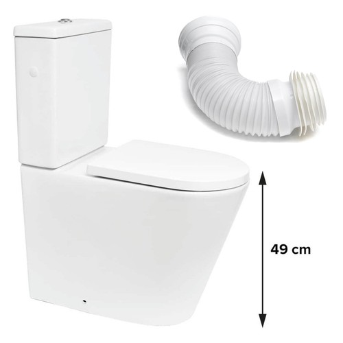Erhöht 49cm stand kombi - erhöht, wc